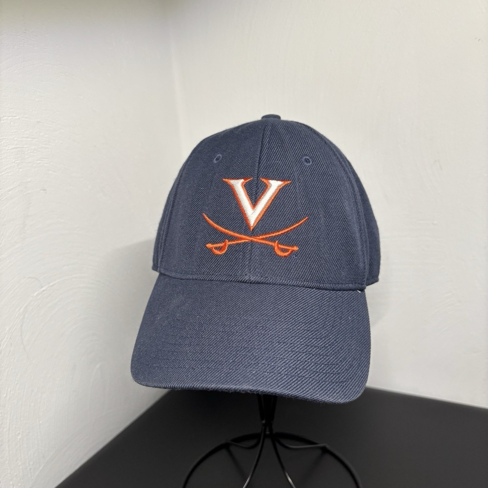 University of Virignia Nike Team Fitted Hat Cap Sz 7 Navy Blue Cavaliers Logo